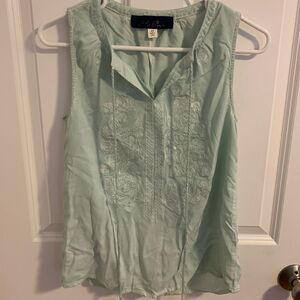 Blue Rain XS boho sleeveless shirt